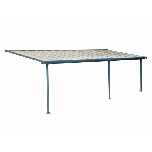 Palram Feria 10' x 24' Patio Cover - Gray