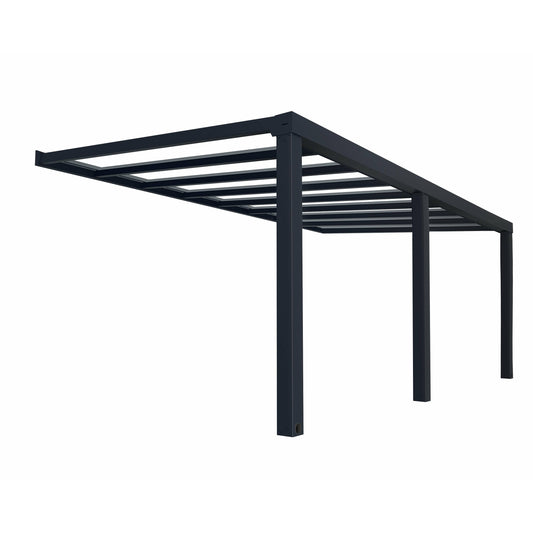 PALRAM STOCKHOLM PATIO COVER GRAY CLEAR 11x19