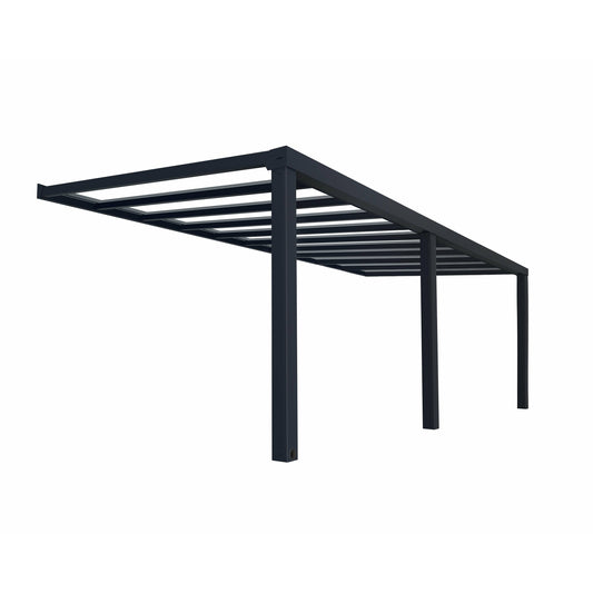 PALRAM STOCKHOLM PATIO COVER GRAY CLEAR 11x24