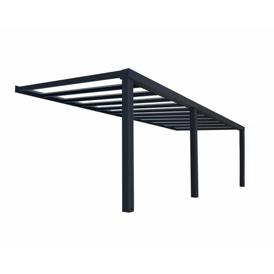 PALRAM STOCKHOLM PATIO COVER GRAY CLEAR 11x27