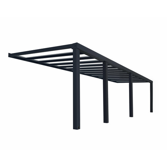 PALRAM STOCKHOLM PATIO COVER GRAY CLEAR 11x31