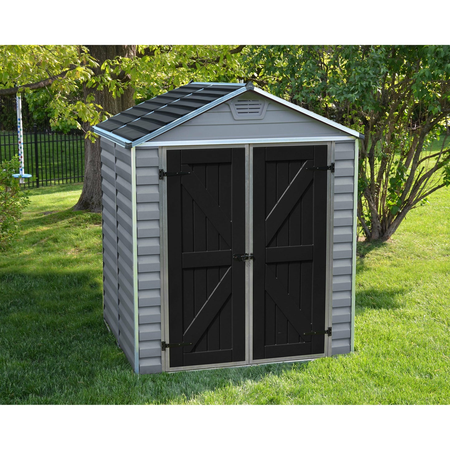 Palram Sky Light 6' x 5' Storage Shed - Gray