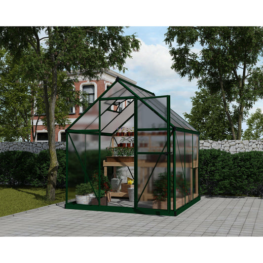 Palram Mythos 6 x 6 Greenhouse-Green One Box