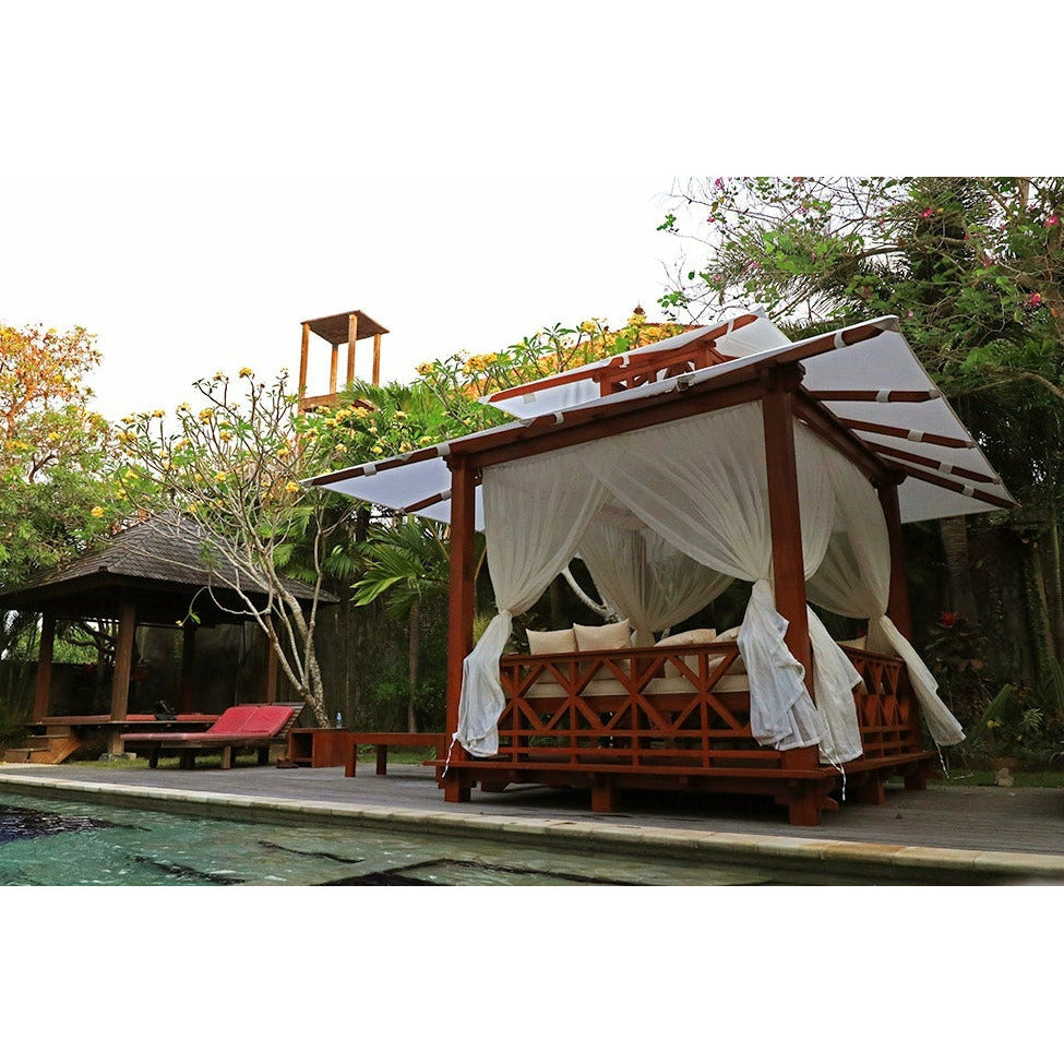 Exaco Exquisite Handcrafted Solid Wood Gazebo from Bali Indonesia - 169 sq.ft