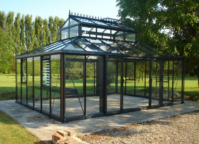 Exaco Janssens Cathedral Victorian Greenhouse with Large Cupola 15 x 20 Ft