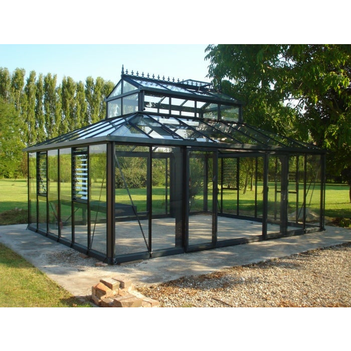 Exaco Janssens Cathedral Victorian Greenhouse with Large Cupola 15 x 20 Ft