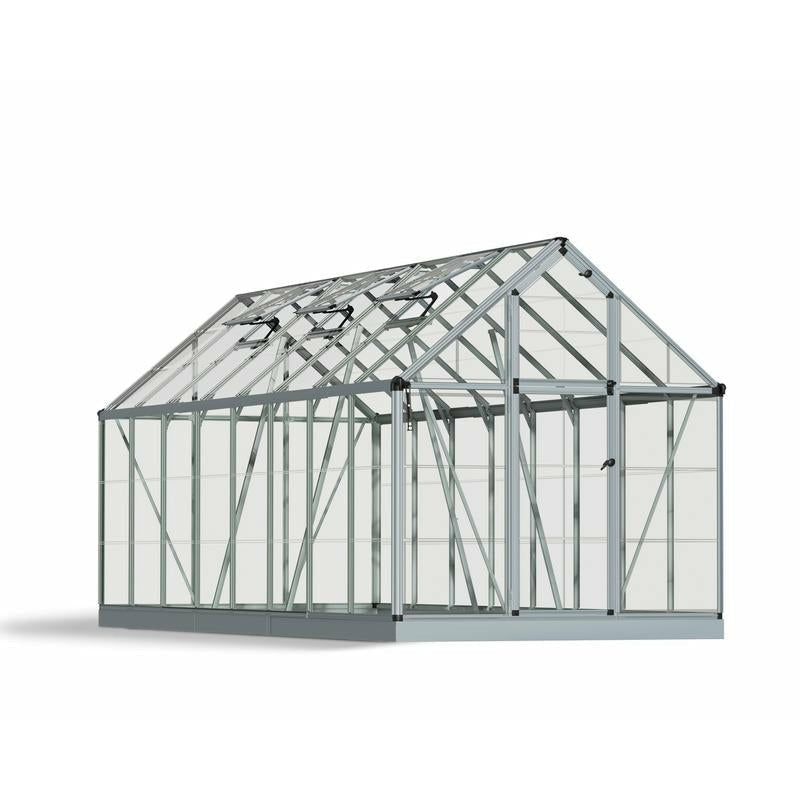Palram - Canopia Snap & Grow 6' x 16' Greenhouse - Silver