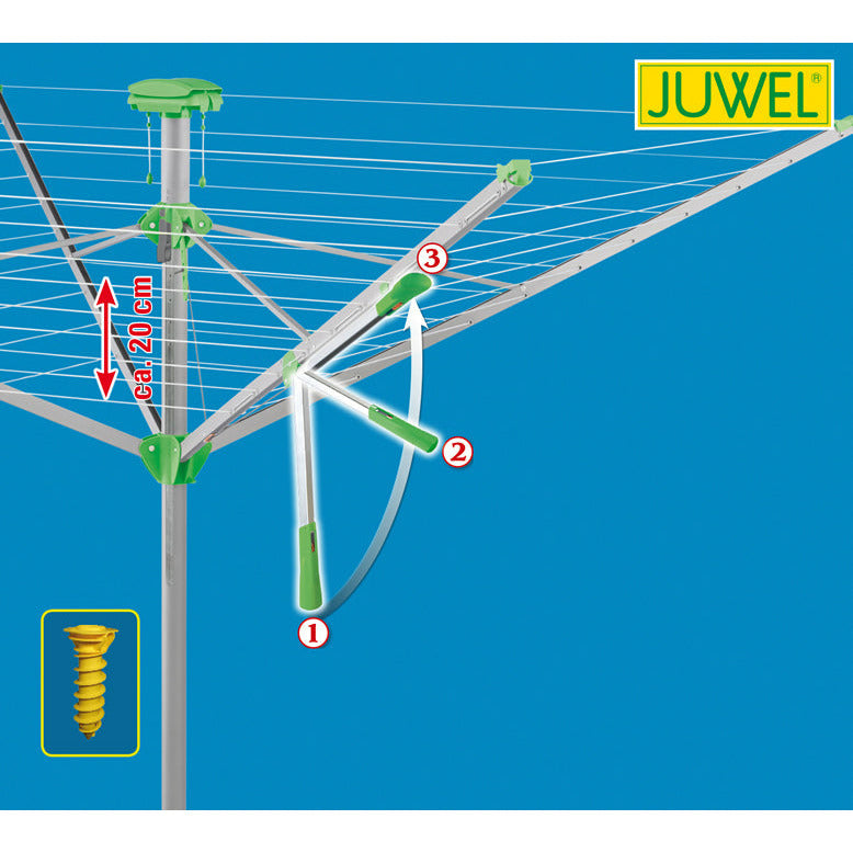 Evolution 600 Lift Retractable Clothes Dryer by Juwel