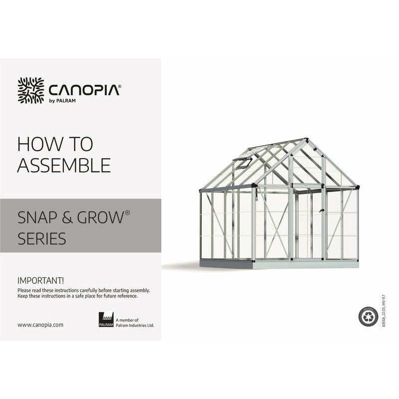 Palram Greenhouse Shelf Kit - 2 Shelves With 4 Brackets For Snap & Grow, Mythos Greenhouses